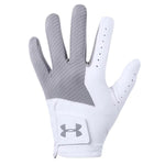 Under Armour Mens Medal Golf Glove Steel/White
