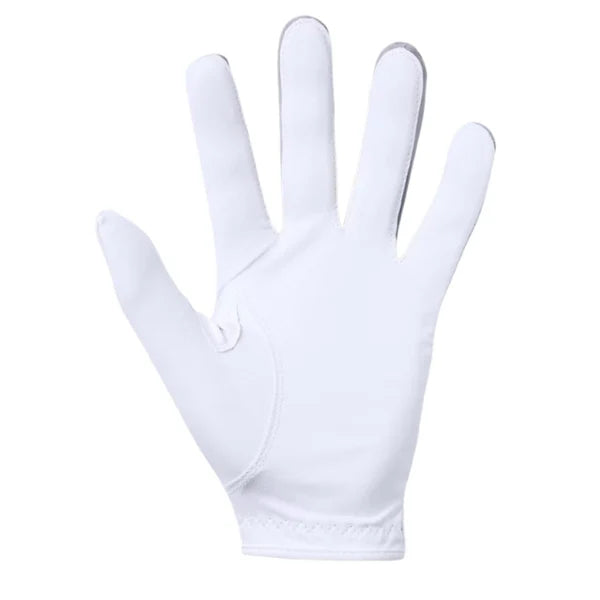 Under Armour Mens Medal Golf Glove Steel/White