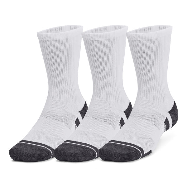 Under Armour Mens Performance Socks Tech Unisex 3-pack Crew Socks