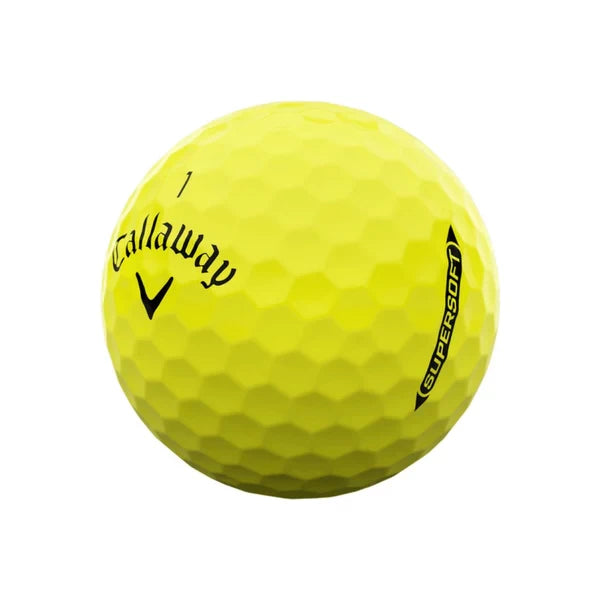 Callaway Supersoft Golf Balls - 1 Dozen (Yellow)