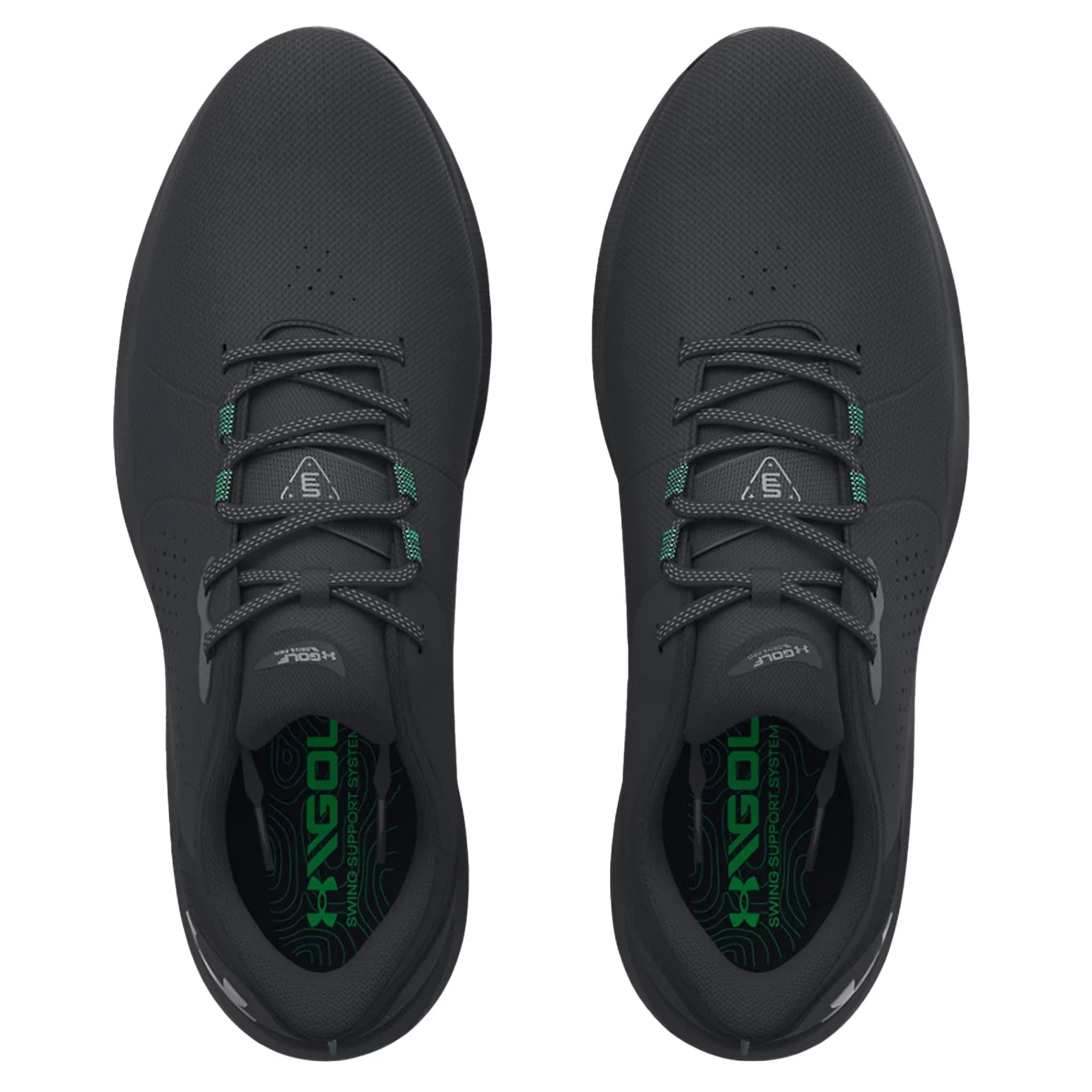 Under Armour Mens UA Drive Pro Wide Golf Shoes - Black/Metallic Gunmetal