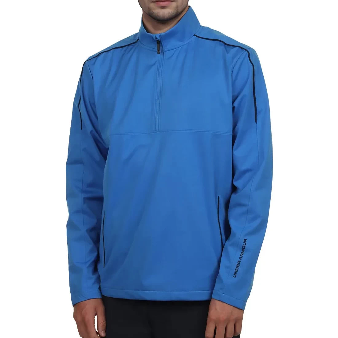 Under Armour Mens Drive Wind Half Zip Mid Layer Distant Gray