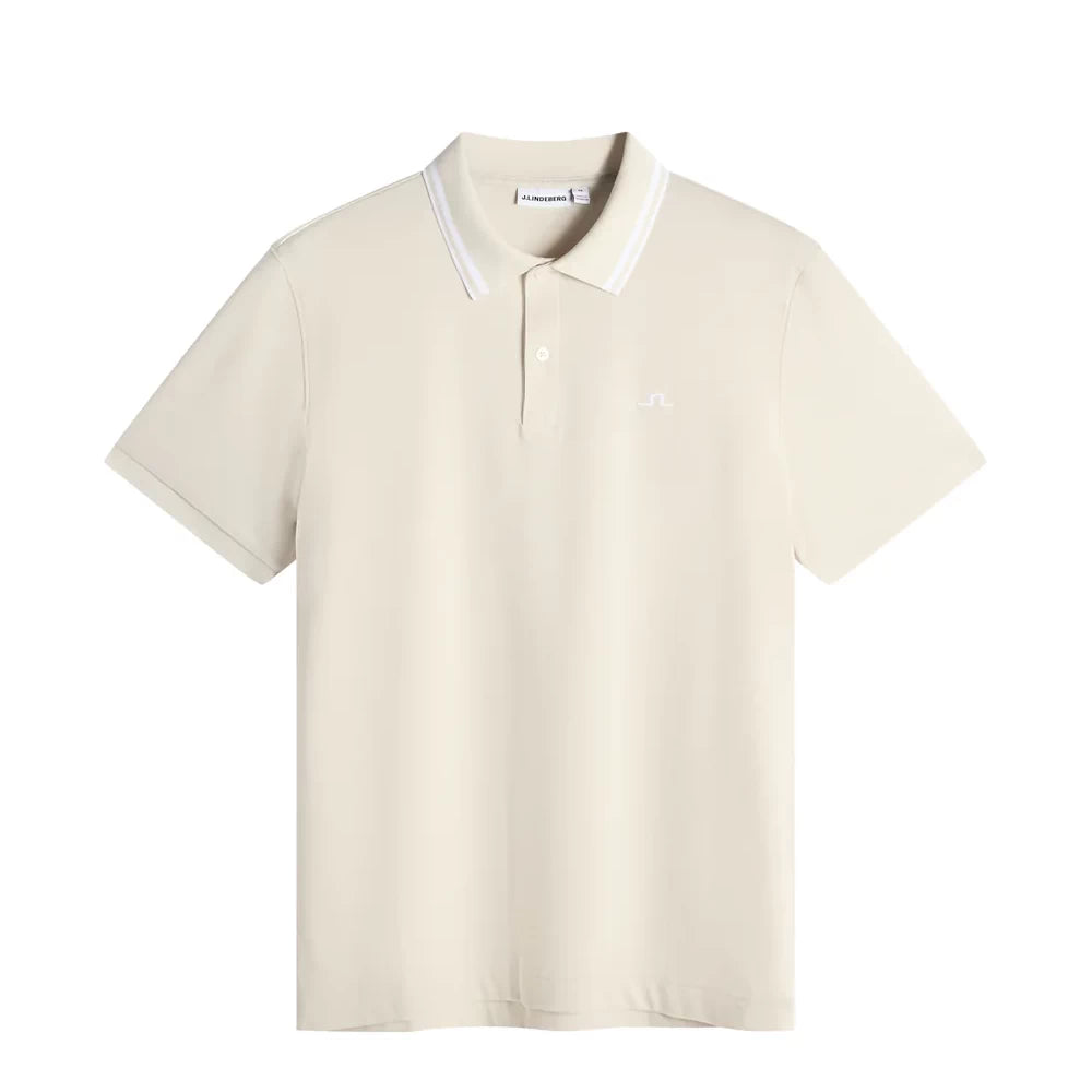 L.Lindeberg Mens Joey Tipping Polo White