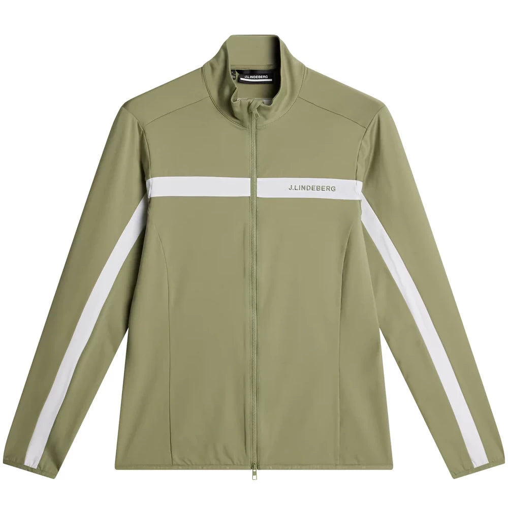 L.Lindeberg Mens Jarvis Mid Layer Oil Green