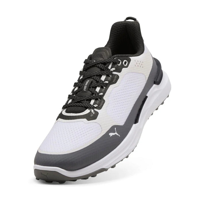 Puma Mens IGNITE Elevate X Golf Shoes - White/Slate Sky/Black
