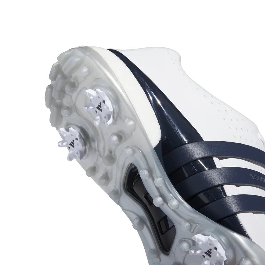 adidas Mens TOUR 360 24 Golf Shoes - White/Collegiate Navy/Silver Met