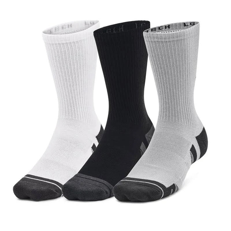 Under Armour Mens Performance Socks Tech Unisex 3-pack Crew Socks
