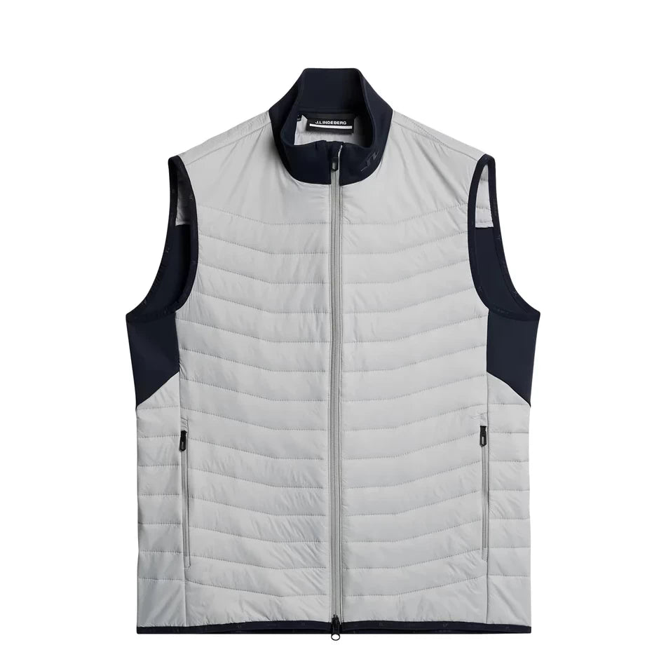 L.Lindeberg Mens Holden Quilt Hybrid Vest High Rise