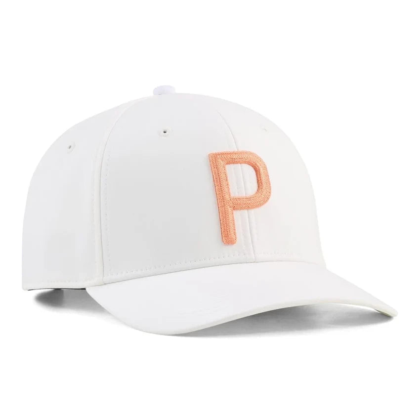 Puma Mens Heritage P Tech Cap Warm White/Melon Glow