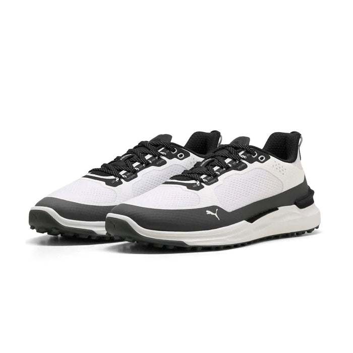 Puma Mens IGNITE Elevate X Golf Shoes - White/Slate Sky/Black