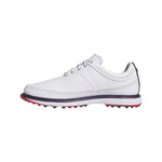 adidas Mens Modern Classic 80 Spikeless Golf Shoes Ftwr White/Collegiate Navy/Better Scarlet