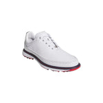 adidas Mens Modern Classic 80 Spikeless Golf Shoes Ftwr White/Collegiate Navy/Better Scarlet