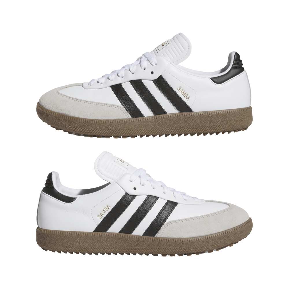 adidas Mens Samba Spikeless Golf Shoes Ftwr White/Core Black/Gum5