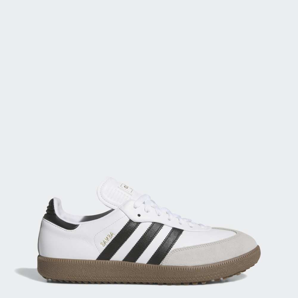 adidas Mens Samba Spikeless Golf Shoes Ftwr White/Core Black/Gum5