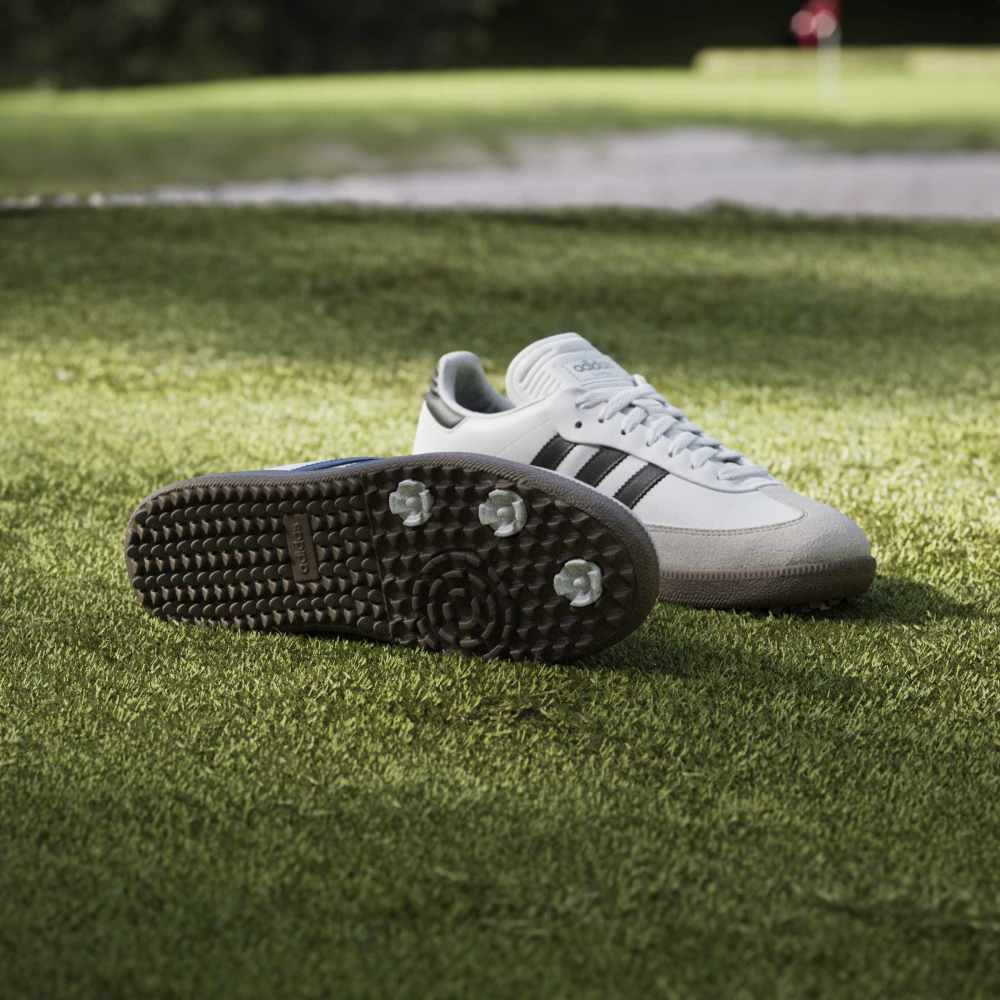 adidas Mens Samba Spikeless Golf Shoes Ftwr White/Core Black/Gum5
