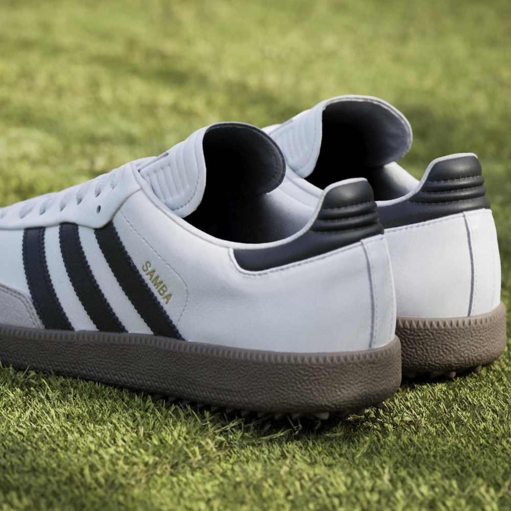 adidas Mens Samba Spikeless Golf Shoes Ftwr White/Core Black/Gum5