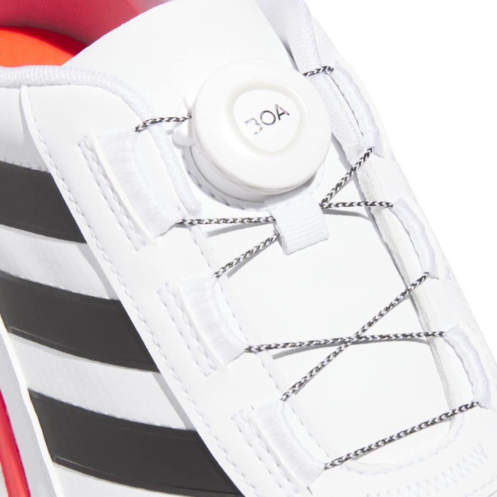 adidas Mens S2G SL 24 BOA Spikeless Golf Shoes White/Black/Lucid Red