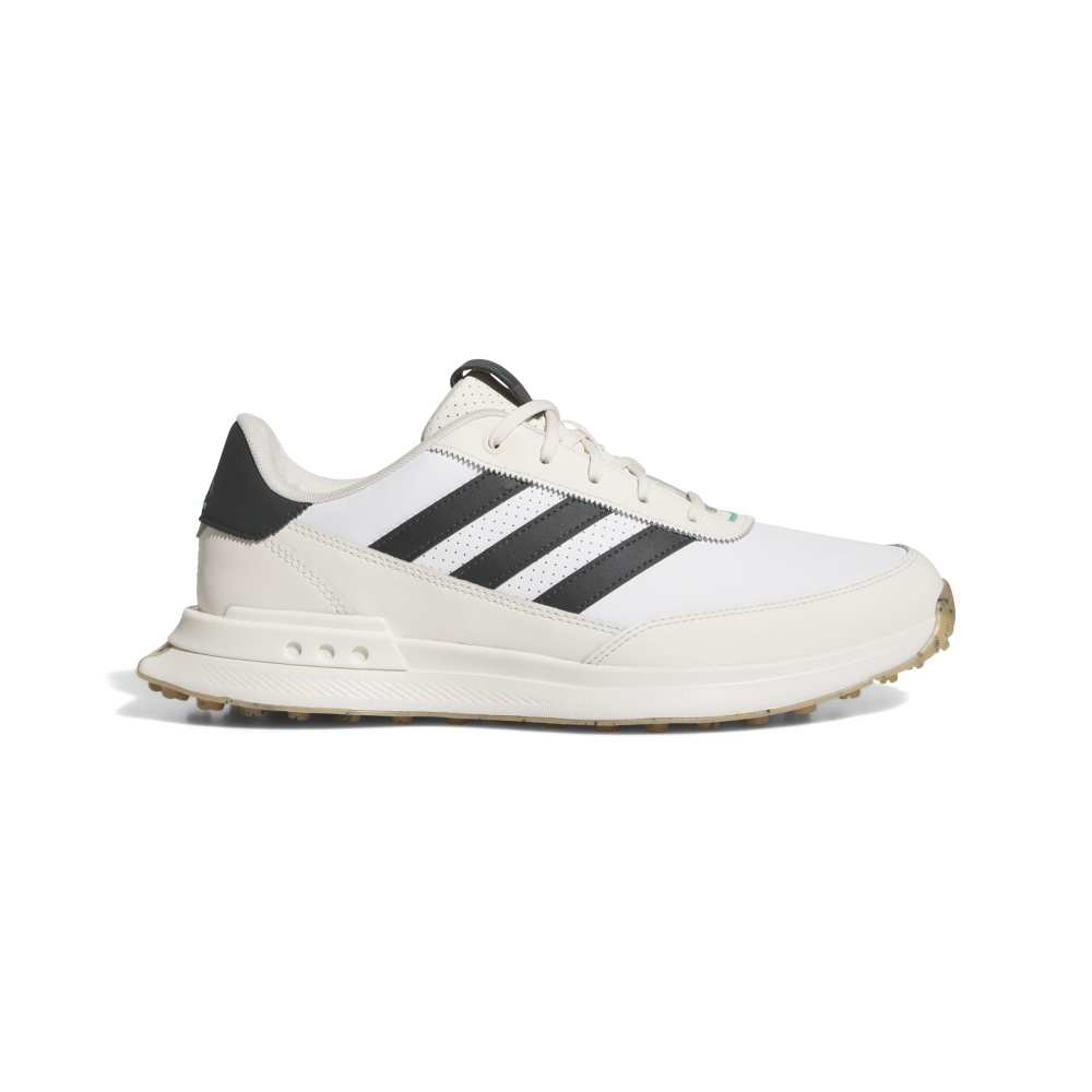 adidas Mens S2G SL 24 Leather Spikeless Golf Shoes White/Chalk/Carbon