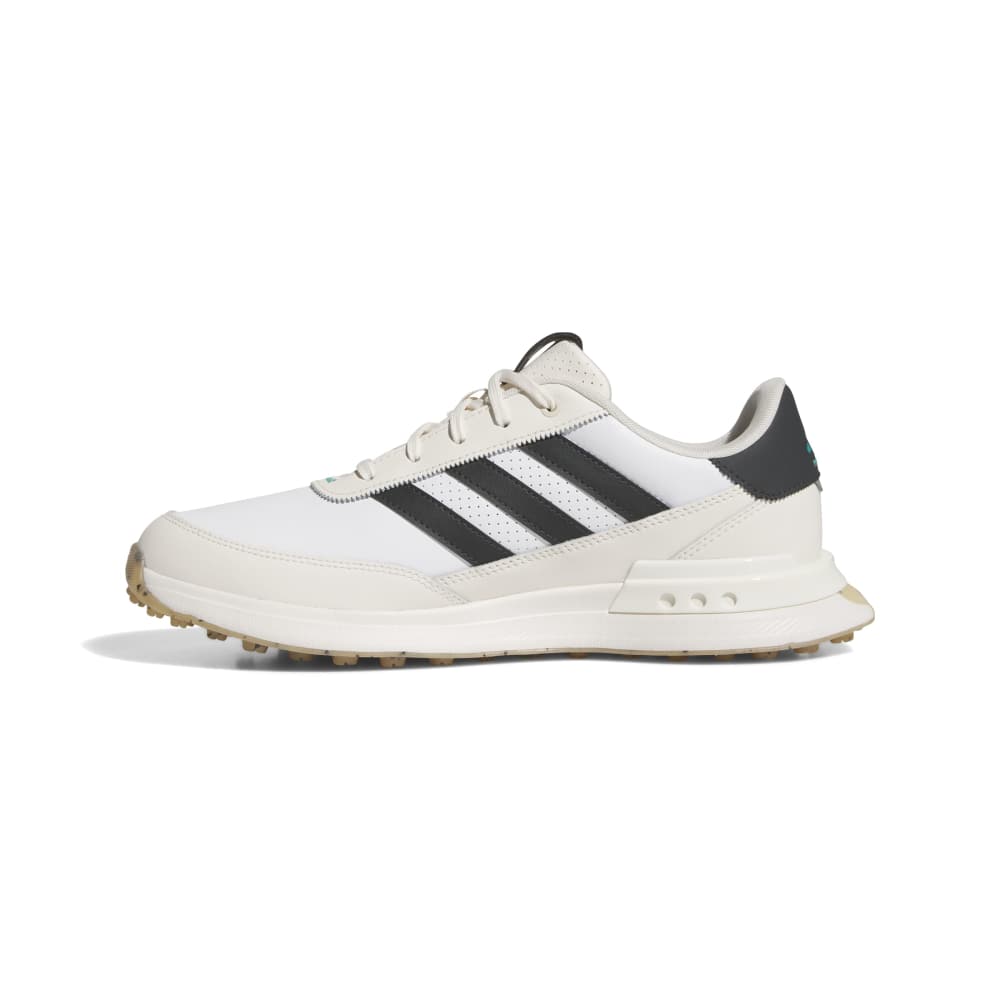 adidas Mens S2G SL 24 Leather Spikeless Golf Shoes White/Chalk/Carbon