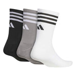 adidas 3 Pack Crew Socks - Multi Colours