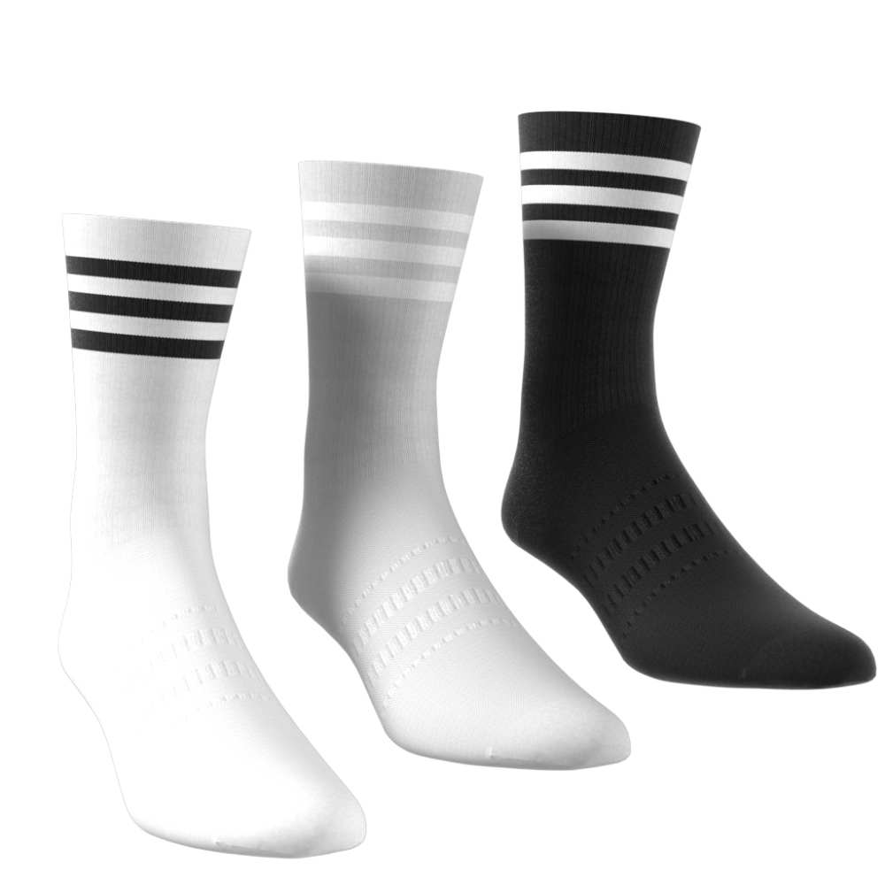 adidas 3 Pack Crew Socks - Multi Colours