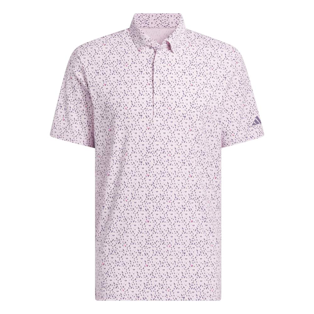adidas Ultimate365 Micro Argyle Polo Shirt Clear Pink / Preloved Violet
