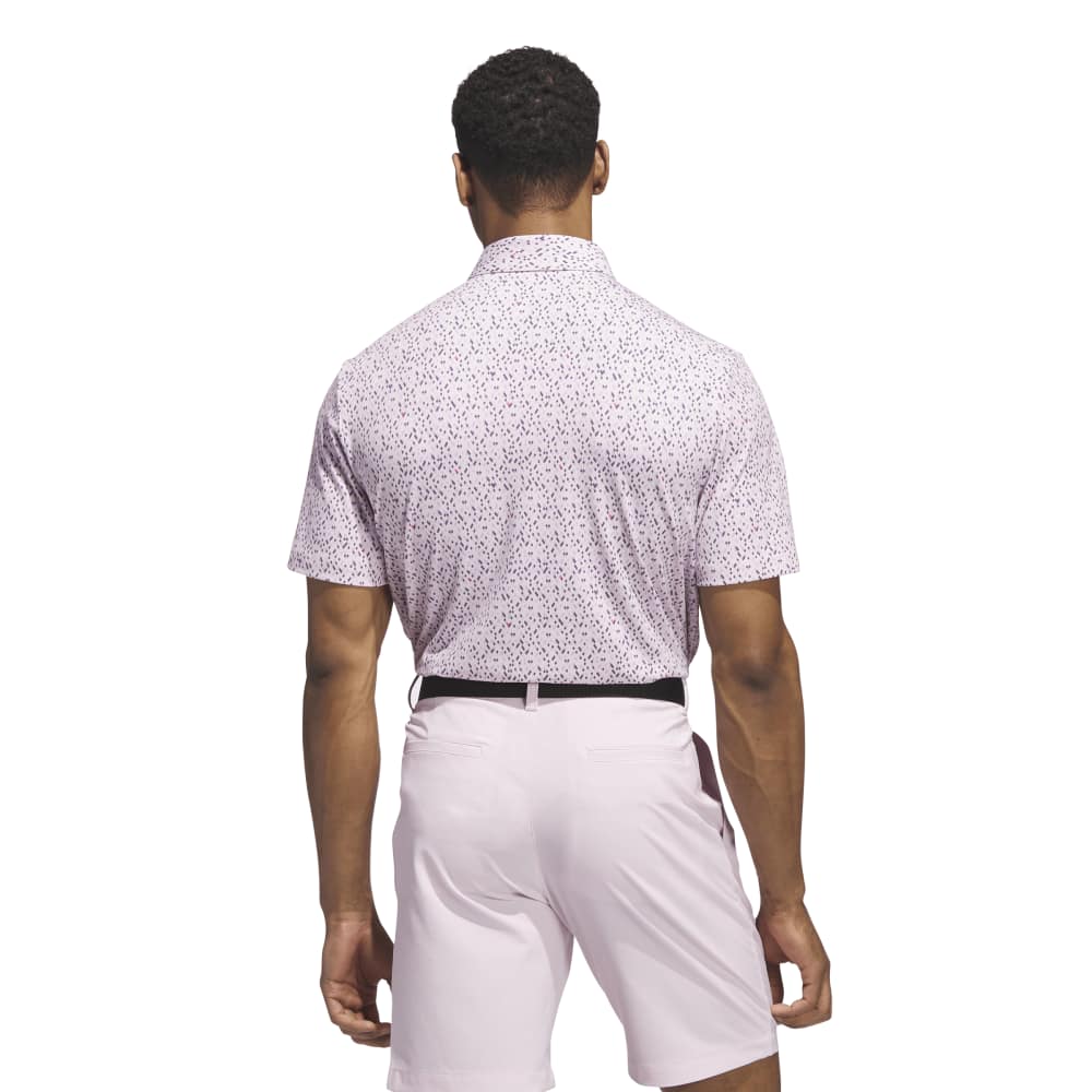 adidas Ultimate365 Micro Argyle Polo Shirt Clear Pink / Preloved Violet