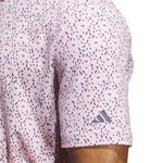 adidas Ultimate365 Micro Argyle Polo Shirt Clear Pink / Preloved Violet