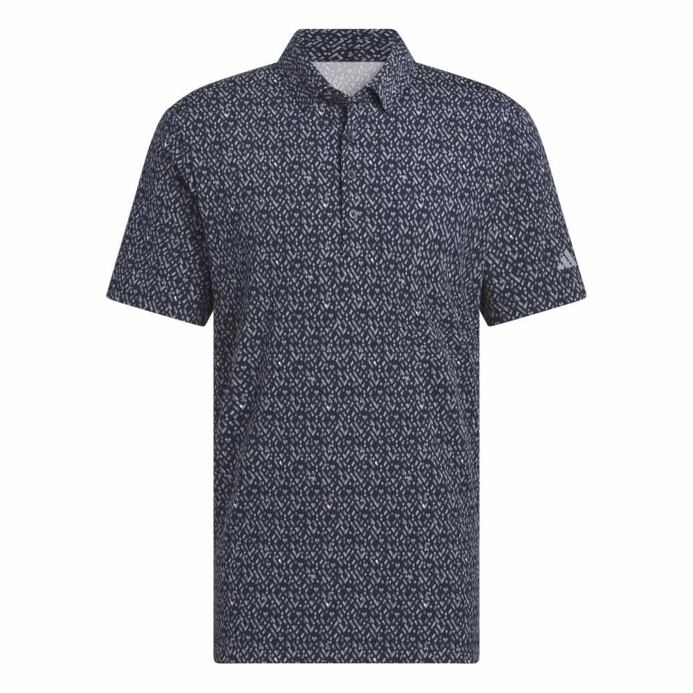 adidas Ultimate 365 Micro Argyle olo Shirt - Collegiate Navy/Grey Three