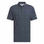 adidas Ultimate365 Micro Argyle Polo Shirt Collegiate Navy / Grey Three