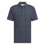adidas Ultimate365 Micro Argyle Polo Shirt Collegiate Navy / Grey Three