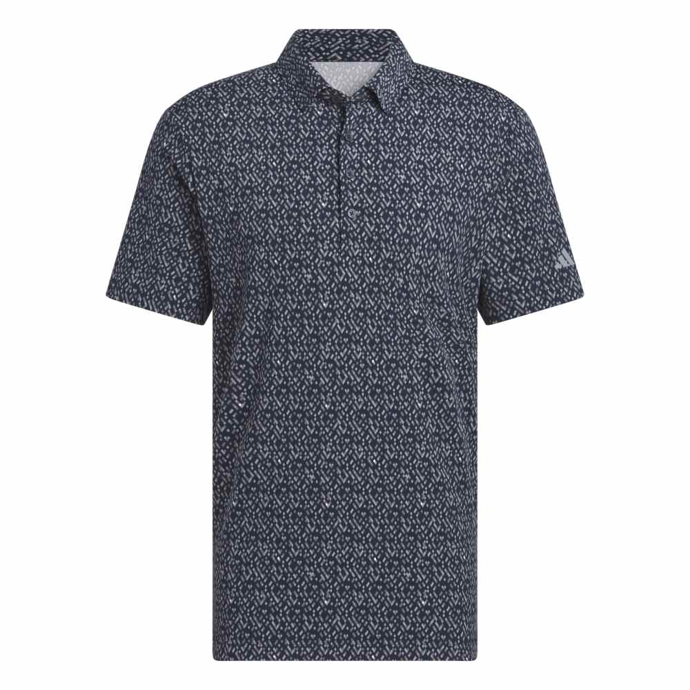 adidas Ultimate365 Micro Argyle Polo Shirt Collegiate Navy / Grey Three