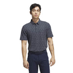 adidas Ultimate365 Micro Argyle Polo Shirt Collegiate Navy / Grey Three
