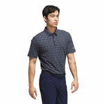 adidas Ultimate365 Micro Argyle Polo Shirt Collegiate Navy / Grey Three