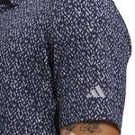 adidas Ultimate365 Micro Argyle Polo Shirt Collegiate Navy / Grey Three