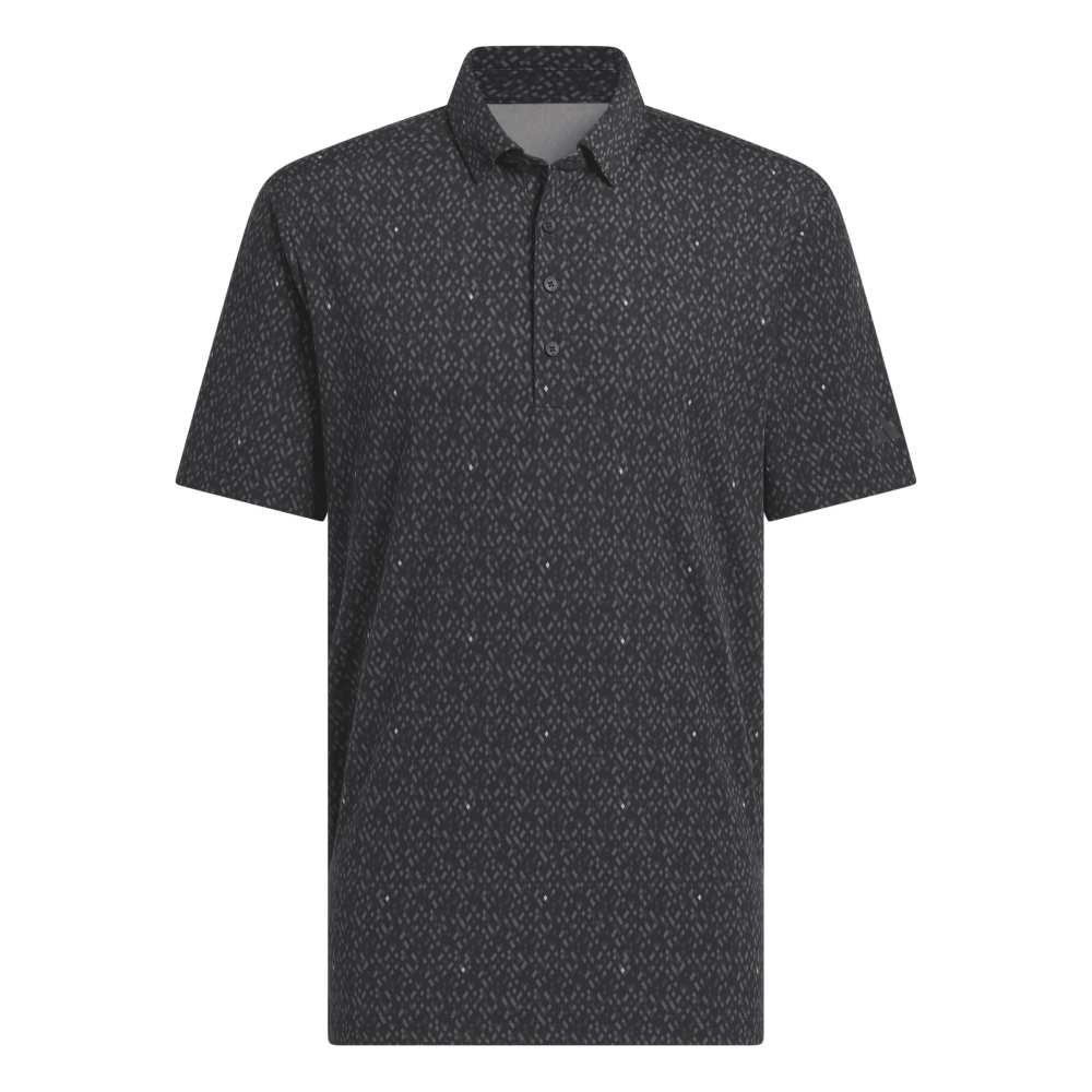 adidas Ultimate 365 Micro Argyle Polo Shirt - Black/Carbon