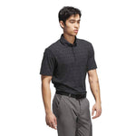 adidas Ultimate365 Micro Argyle Polo Shirt Black / Carbon