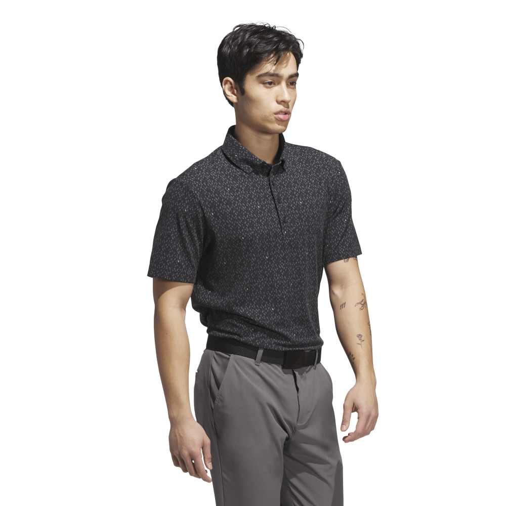adidas Ultimate365 Micro Argyle Polo Shirt Black / Carbon
