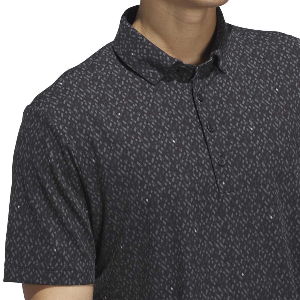 adidas Ultimate365 Micro Argyle Polo Shirt Black / Carbon