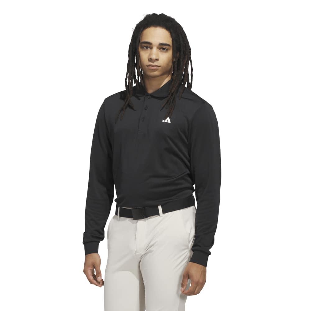 adidas Ultimate365 Cold.rdy Long Sleeve Polo Shirt Black