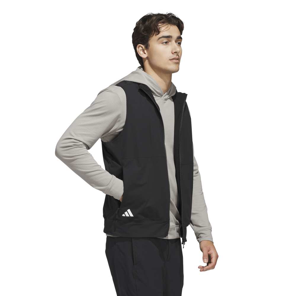 adidas Ultimate365 Tour Full Zip Vest - Black