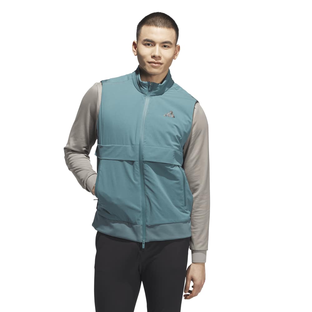 adidas Ultimate365 Tour Frostguard Full Zip Vest - Preloved Teal
