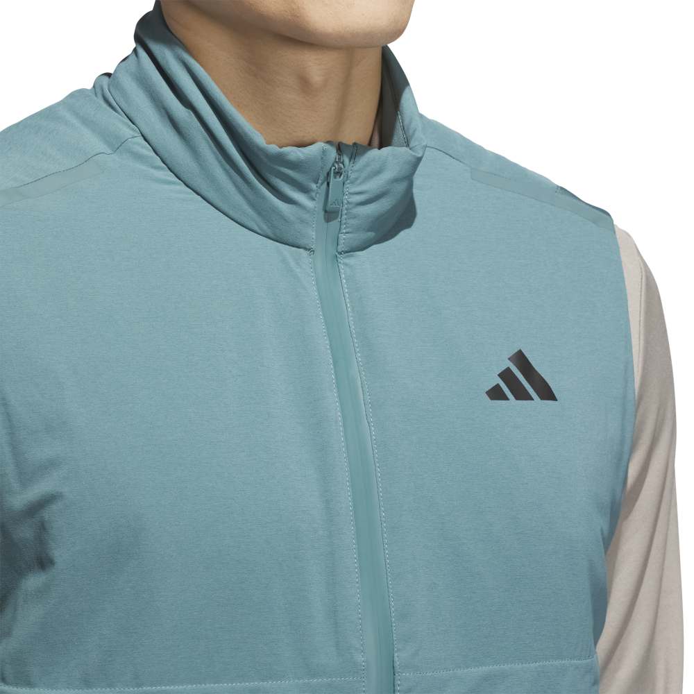 adidas Ultimate365 Tour Frostguard Full Zip Vest - Preloved Teal