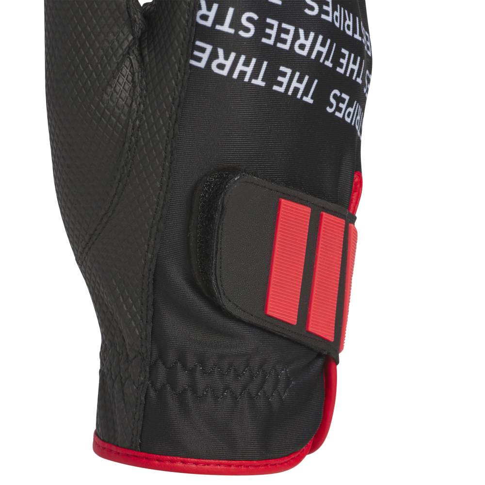 adidas Mens Warm Glove 25 Pair - Black / Lucid Red