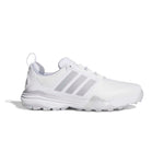 adidas Mens Adipower 26 Spikeless Golf Shoes - White/Silver Metallic/Halo Silver