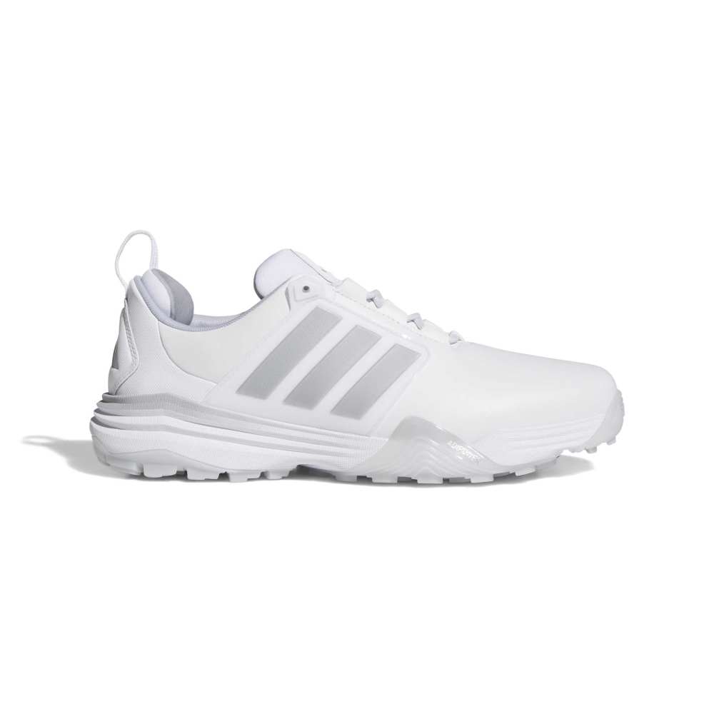 adidas Mens Adipower 26 Spikeless Golf Shoes - White/Silver Metallic/Halo Silver