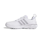adidas Mens Adipower 26 Spikeless Golf Shoes - White/Silver Metallic/Halo Silver