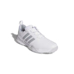 adidas Mens Adipower 26 Spikeless Golf Shoes - White/Silver Metallic/Halo Silver