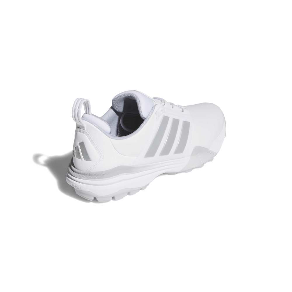 adidas Mens Adipower 26 Spikeless Golf Shoes - White/Silver Metallic/Halo Silver