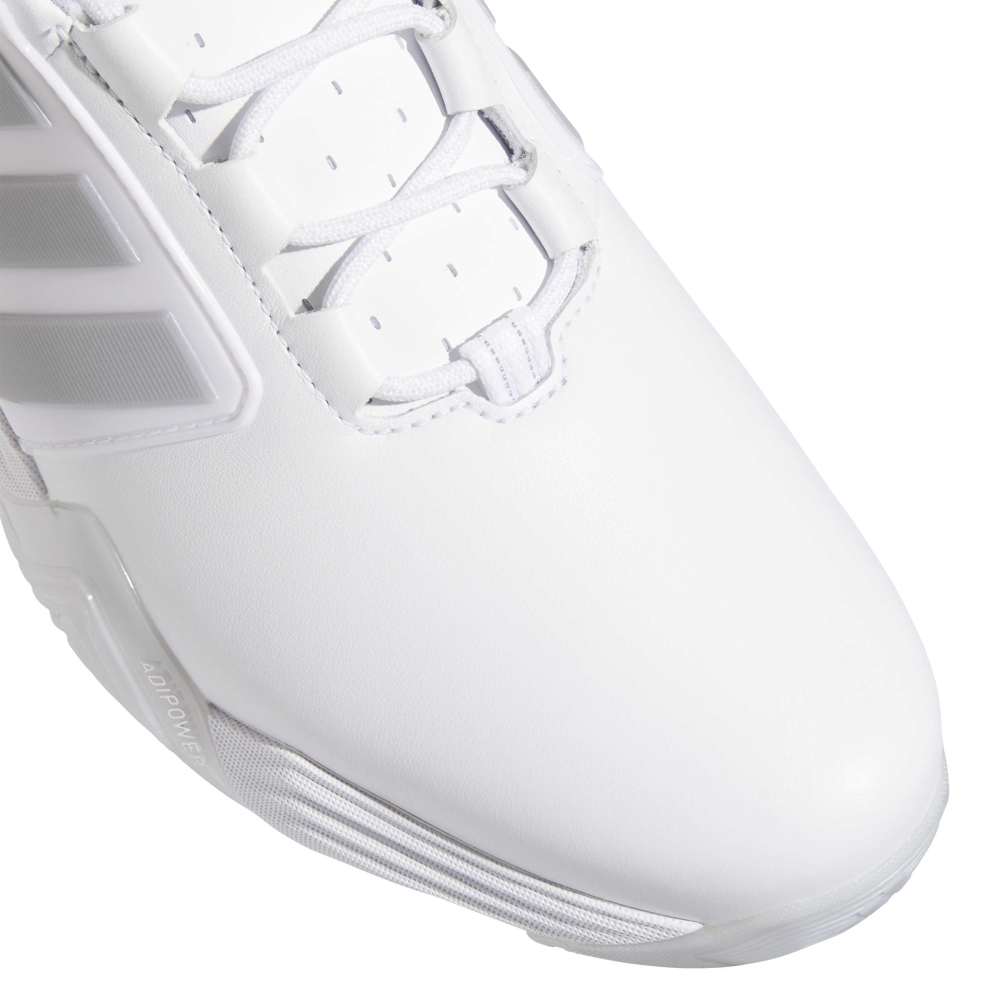 adidas Mens Adipower 26 Spikeless Golf Shoes - White/Silver Metallic/Halo Silver